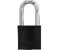 Abus 72HB-40-40-B-MK-BLACK Anodized Aluminum Padlock,  1-17/32" Width, Black, Security Level 6