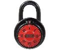 Abus 78-50-C-RED Combination Steel Padlock, 1-31/32" Width, Red, Security Level 3