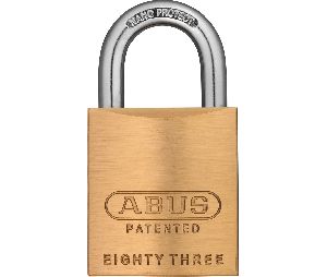 Abus 83-45-300-S2 Rekeyable Brass Padlock, 1-53/64" Width, Security Level 8