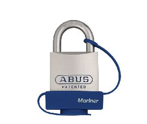 Abus 83MAR-45-300-S2 Mariner and Submariner Rekeyable Weatherized Brass Padlock, Width 1-7/8", Security Level 8
