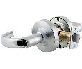 ACSI ACND80JDEU-SPA-626-24V-RX Electrified Cylindrical Lock, Storeroom, 24VAC/DC Fail Secure, RX, Sparta Lever, LFIC Prep, Satin Chrome