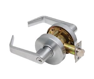 Dexter C1000-CLRM-R-626-KDC Cylindrical Lock, Classroom, Grade 1, 2-3/4" Backset, ANSI Strike, Regular Lever, Schlage C Keyway, Keyed Different, Satin Chrome