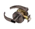 Dexter C1000-CSEC-C-613-SFIC Cylindrical Lock, Classroom Security, Grade 1, 2-3/4" Backset, ANSI Strike, Curved Lever, SFIC Prep, Less Core, Oil Rubbed Bronze