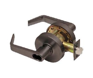 Dexter C1000-CSEC-R-613-SFIC Cylindrical Lock, Classroom Security, Grade 1, 2-3/4" Backset, ANSI Strike, Regular Lever, SFIC Prep, Less Core, Oil Rubbed Bronze