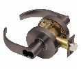Dexter C1000-ENTR-C-613-SFIC Cylindrical Lock, Entry/Office, Grade 1, 2-3/4" Backset, ANSI Strike, Curved Lever, SFIC Prep, Less Core, Oil Rubbed Bronze