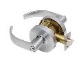Dexter C1000-ENTR-C-626-KDC Cylindrical Lock, Entry/Office, Grade 1, 2-3/4" Backset, ANSI Strike, Curved Lever, Schlage C Keyway, Keyed Different, Satin Chrome