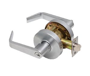 Dexter C1000-NC-ENTR-R-626-KDC Cylindrical Lock, Entry/Office, No Clutch, Grade 1, 2-3/4" Backset, ANSI Strike, Regular Lever, Schlage C Keyway, Keyed Different, Satin Chrome