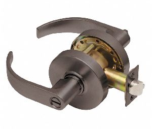 Dexter C1000-PRIV-C-613 Cylindrical Lock, Privacy, Grade 1, 2-3/4" Backset, ANSI Strike, Curved Lever, Oil Rubbed Bronze