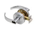 Dexter C1000-STRM-C-626-SFIC Cylindrical Lock, Storeroom, Grade 1, 2-3/4" Backset, ANSI Strike, Curved Lever, SFIC Prep, Less Core, Satin Chrome