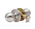 Dexter C2000-PASS-B-630 Cylindrical Lock, Passage, Grade 2, 2-3/4" Backset, ANSI Strike, Ball Knob, Satin Stainless Steel