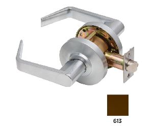 Dexter C2000-PASS-R-613 Cylindrical Lock, Passage, Grade 2, 2-3/4" Backset, ANSI Strike, Regular Lever, Oil Rubbed Bronze