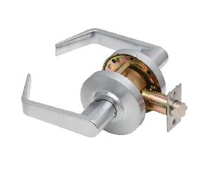Dexter C2000-PASS-R-626 Cylindrical Lock, Passage, Grade 2, 2-3/4" Backset, ANSI Strike, Regular Lever, Satin Chrome