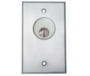Camden CM-1150 Cast Aluminum Key Switch, Single Gang (Flush), (2) SPDT Momentary