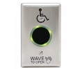 Camden CM-332-42SW-SGLR SureWave Active Infrared Hands-Free Switch, With Hand Icon, 'Wave to Open' Text, and Wheelchair Symbol Logo, Door Status Light Ring