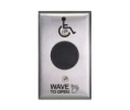 Camden CM-333-42S SureWave Active Infrared Hands-Free Switch, With Hand Icon, 'Wave to Open' Text, and Wheelchair Symbol Logo