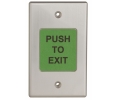 Camden CM-9700U Piezoelectric Push Button Switch, Single Gang Faceplate, 2" Button with PUSH TO EXIT, WHEELCHAIR Symbol