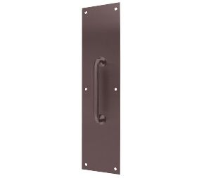 Don-Jo 7110 613 Oil Rubbed Bronze  5-1/2" CTC Pull with 4" x 16" Plate