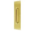 Don-Jo 7116 605 Polished Brass 8" CTC Pull with 4" x 16" Plate