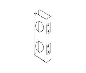 Don-Jo 942-V PB 4" x 9" Wrap-Around Plate, Display Package - Polished Brass