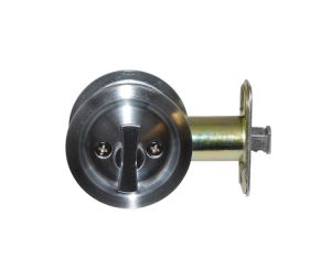Don-Jo PDL 103 619 Pocket Door Lock, Privacy, 2 3/8" Backset - Satin Nickel