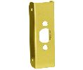 Don-Jo 10-PB-FE Door Reinforcer, 4 1/2 in. x 1 in. Brass, 1 3/8 in. Door Thickness, Bright Brass