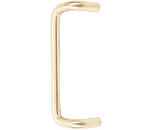 Don-Jo 1158-606 Offset Door Pull, 90 deg., 12 in. CTC, 1 in. Dia., 3-1/2 in. Proj., 2-1/2 in. Clrnc., Satin Brass