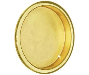 Don-Jo 125-605 2-1/8" Round Finger Pull - Bright Brass Finish