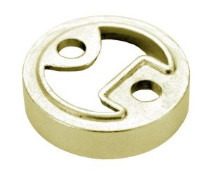 Don-Jo 1446 605 1/2" Dome Riser - Bright Brass Finish