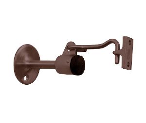 Don-Jo 1477 613 Oil Rubbed Bronze Cast Brass Wall Stop with Holder
