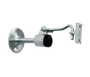 Don-Jo 1478 626 3-1/2" Wall Stop with Holder and 2-1/4" Base Satin Chrome Finish