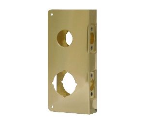 Don-Jo 154-BZ-CW Wrap Around Plate, 22 Ga. Steel, 4 in. x 9 in., Satin Bronze