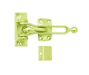 Don-Jo 1604 605 Solid Brass Door Flip Guard - Bright Brass Finish