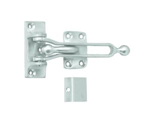 Don-Jo 1604 625 Solid Brass Door Flip Guard - Bright Chrome Finish