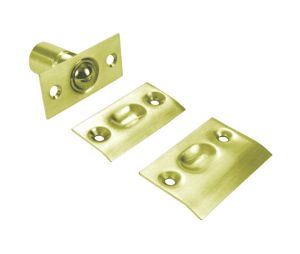 Don-Jo 1712 605 1" x 2-1/8" Ball Catch - Bright Brass Finish