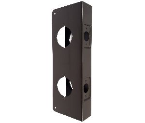 Don-Jo 256-10B-CW Wrap Around Plate, 22 Ga. Steel, 4 in. x 12 in., Oil Rubbed Bronze