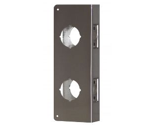 Don-Jo 258-S-CW Wrap Around Plate, 22 Ga. Stainless Steel, 4-1/4 in. x 12 in.,Satin Stainless Steel