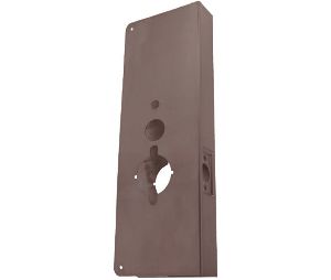 Don-Jo 28-10B-CW Wrap Around Plate, 22 Ga. Steel, 5 in. x 15 in., Oil Rubbed Bronze