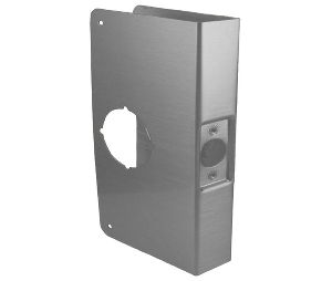 Don-Jo 3-S-CW Wrap Around Plate, 22 Ga. Stainless Steel, 4-1/4 in. x 9 in., Satin Stainless Steel