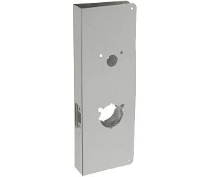 Don-Jo 4000-2-S-CW Wrap Around Plate, 22 Ga. Stainless Steel, 5 in. x 15 in., Satin Stainless Steel