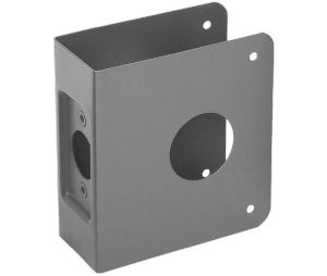 Don-Jo 5-S-CW Wrap Around Plate, 22 Ga. Stainless Steel, 4 in. x 4-1/2 in., Satin Stainless Steel