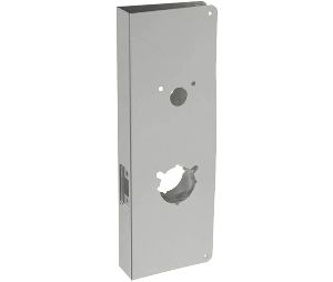 Don-Jo 5000-S-CW Wrap Around Plate, 22 Ga. Stainless Steel, 5 in. x 15 in., Satin Stainless Steel