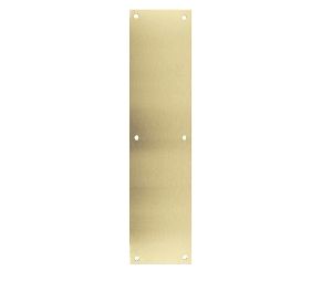 Don-Jo 69312 606 3" x 12" Push Plate Satin Brass Finish