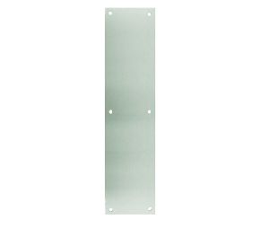Don-Jo 69-626 Push Plate, 3 in. x 12 in., .050 in., Satin Chrome