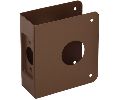 Don-Jo 7-10B-CW Wrap Around Plate, 22 Ga. Steel, 4-1/2 in. x 4-1/2 in., Oil Rubbed Bronze