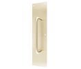 Don-Jo 7120 606 4" x 16" Pull Plate with 10" CTC 1" Round Pull - Satin Brass Finish