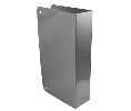 Don-Jo 90-S-CW Wrap Around Cover Plate, Blank with Trim Screws, 22 Ga. Stainless Steel, 5 in. x 12 in., Satin Stainless Steel