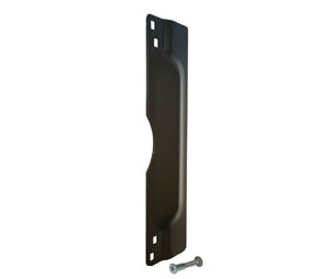 Don-Jo 9211-EBF SL Polybagged Steel 3" x 11" Outswing Door Latch Protector with EBF Fasteners - Silver Coated Finish