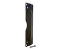 Don-Jo 9211-EBF SL Polybagged Steel 3" x 11" Outswing Door Latch Protector with EBF Fasteners - Silver Coated Finish