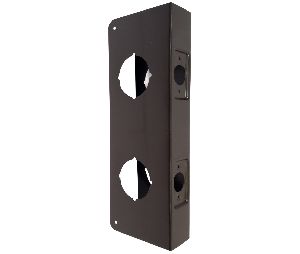 Don-Jo 943-CW 10B Oil Rubbed Bronze Wrap-Around Plate 4-1/4" x 9", 2-3/4" Backset