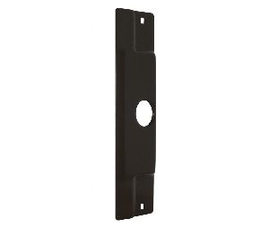 Don-Jo AL211 SL 3-1/2" x 12" Latch Protector for Outswing Aluminum Entrance Doors Silver Coated Finish